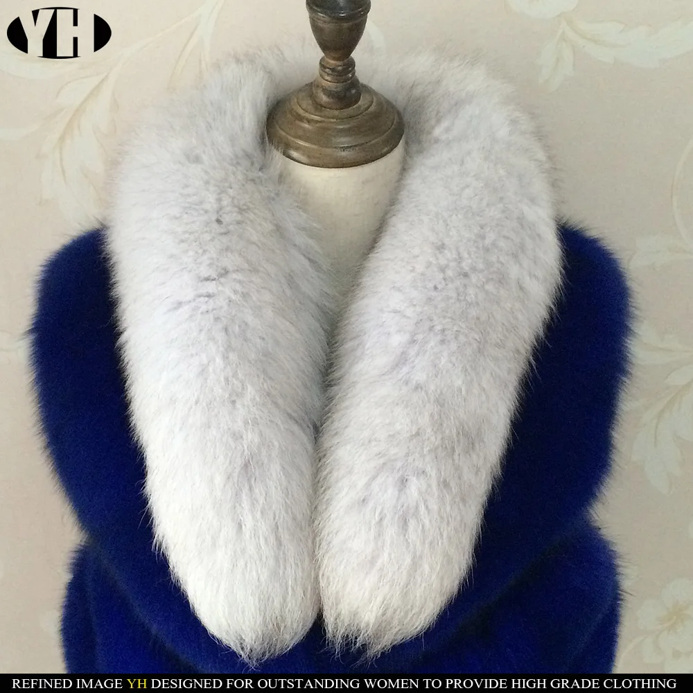 new arrive Real Fox Fur Scarf Women Winter Warm muffler 2 fox Tail patchwork Scarves Fashion fullness Collar Wraps