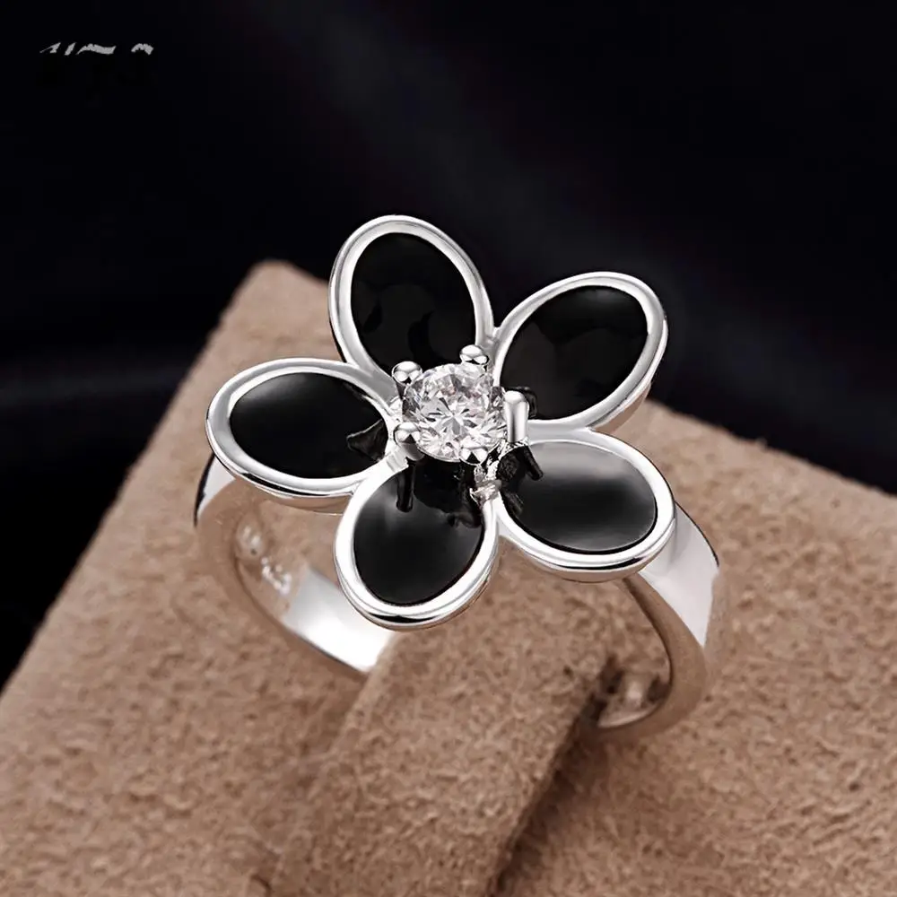 new arrival Silver Plated jewelry Korean romantic minimalist enamel