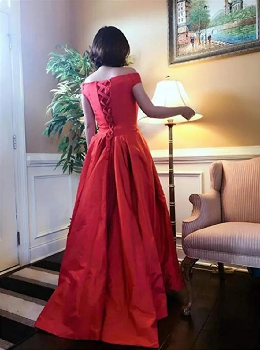 2018-New-Arrival-Off-Shoulder-vestidos-de-fiesta-High-Low-Long-Evening-Prom-Dresses-High-Low (2)