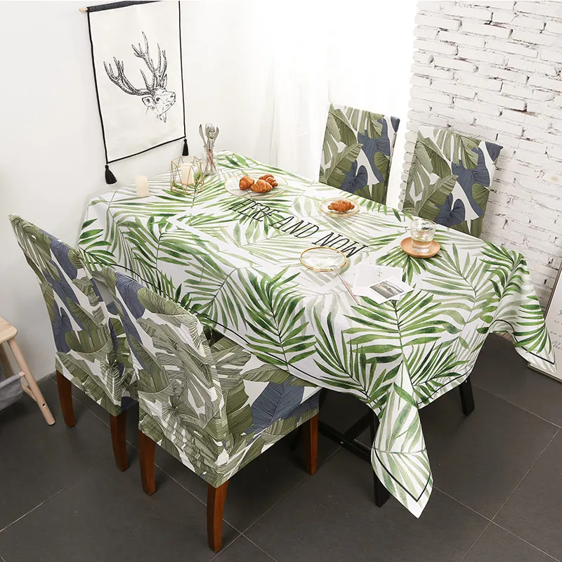 Colorful Cute Rectangular Tablecloths Polyester Cotton Waterproof Table Chair Cover Modern Brand Ho