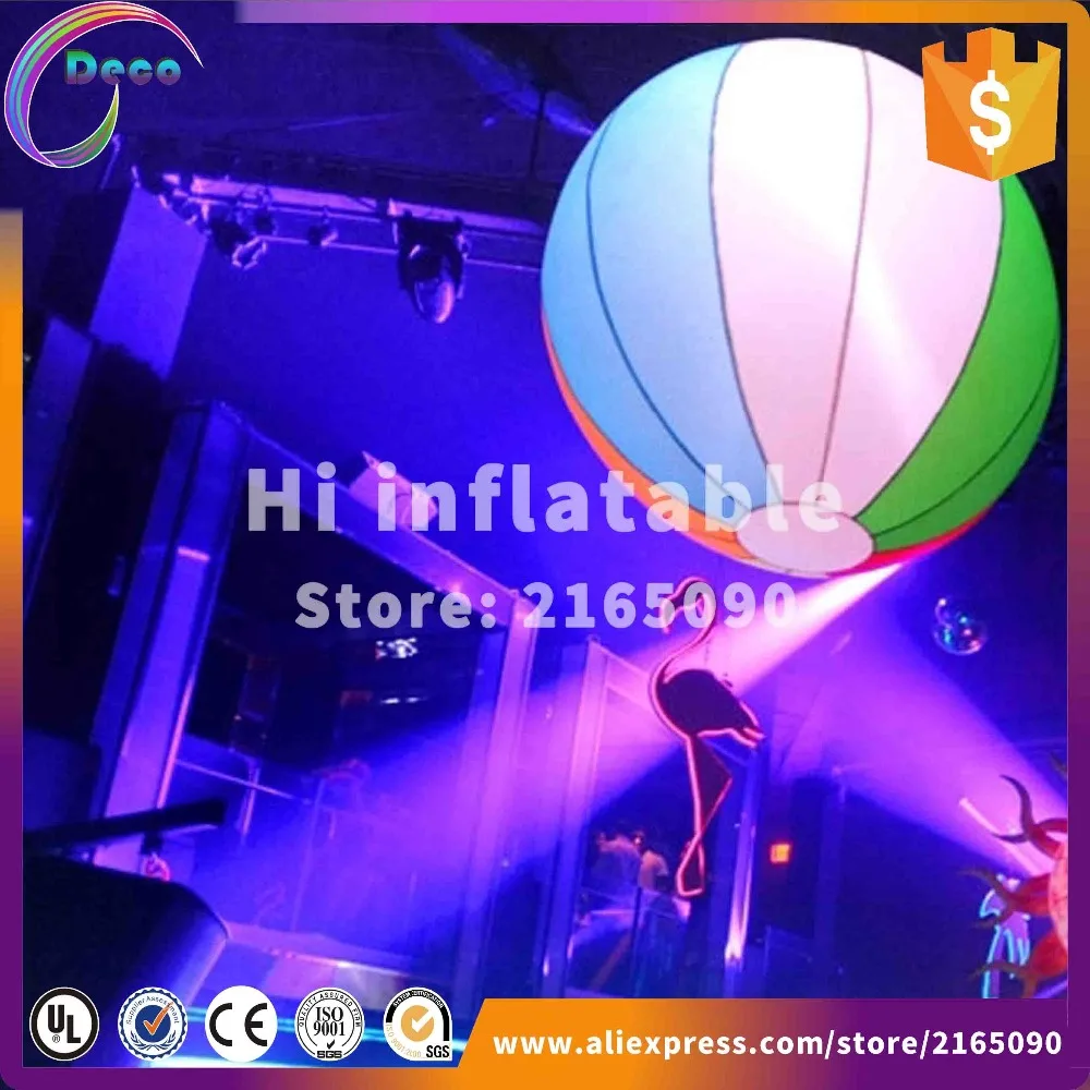 

Beautiful Hanging Multicolorful Party Ornamate Inflatable Led Light Ball
