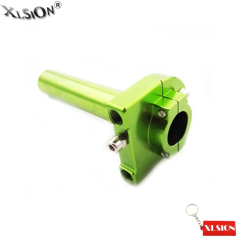 XLSION Aftermarket Алюминий ЧПУ зеленый поворот дроссельной заслонки для Yamaha Honda скутер улица Мотоцикл Байк