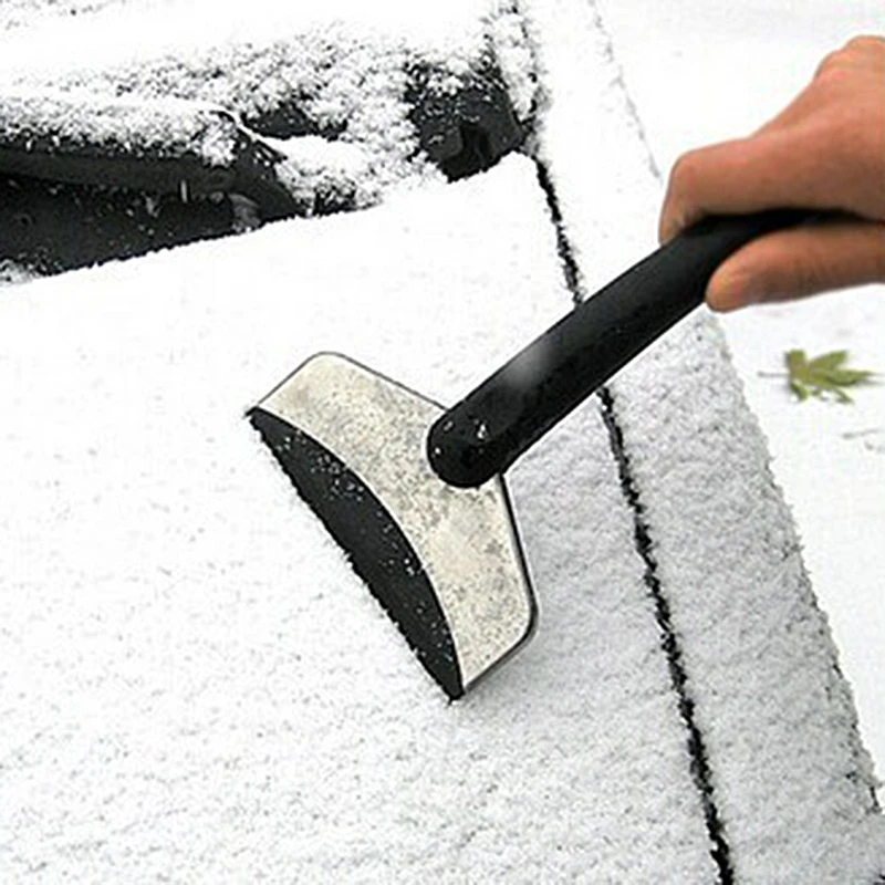 Schneeschaufel Edelstahl Mini Auto Fahrzeug Schneeschaufel Eiskratzer Entfernung Reinigungswerkzeug