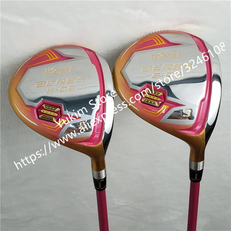 New Women Golf clubs HONMA S-06 4 Star Gold color Golf driver 11.5 loft Graphite L flex driver Clubs Free shipping