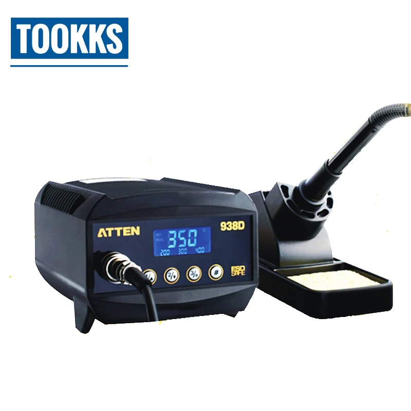 220 В 60 Вт ATTEN AT938D ESD цифровая паяльная станция SMD Rework Staion для ремонта паяльной доски BGA