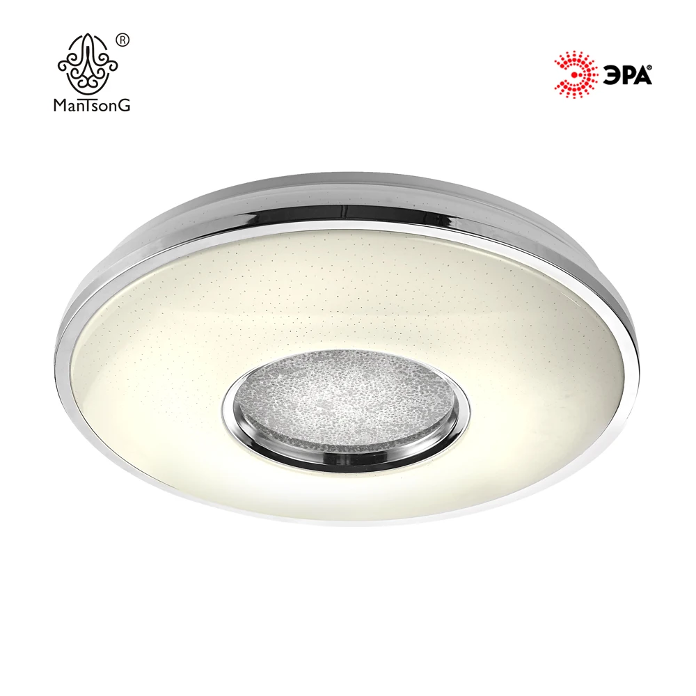 Modern Crome LED 60 W Crystal Ceiling Light Remote Control ...