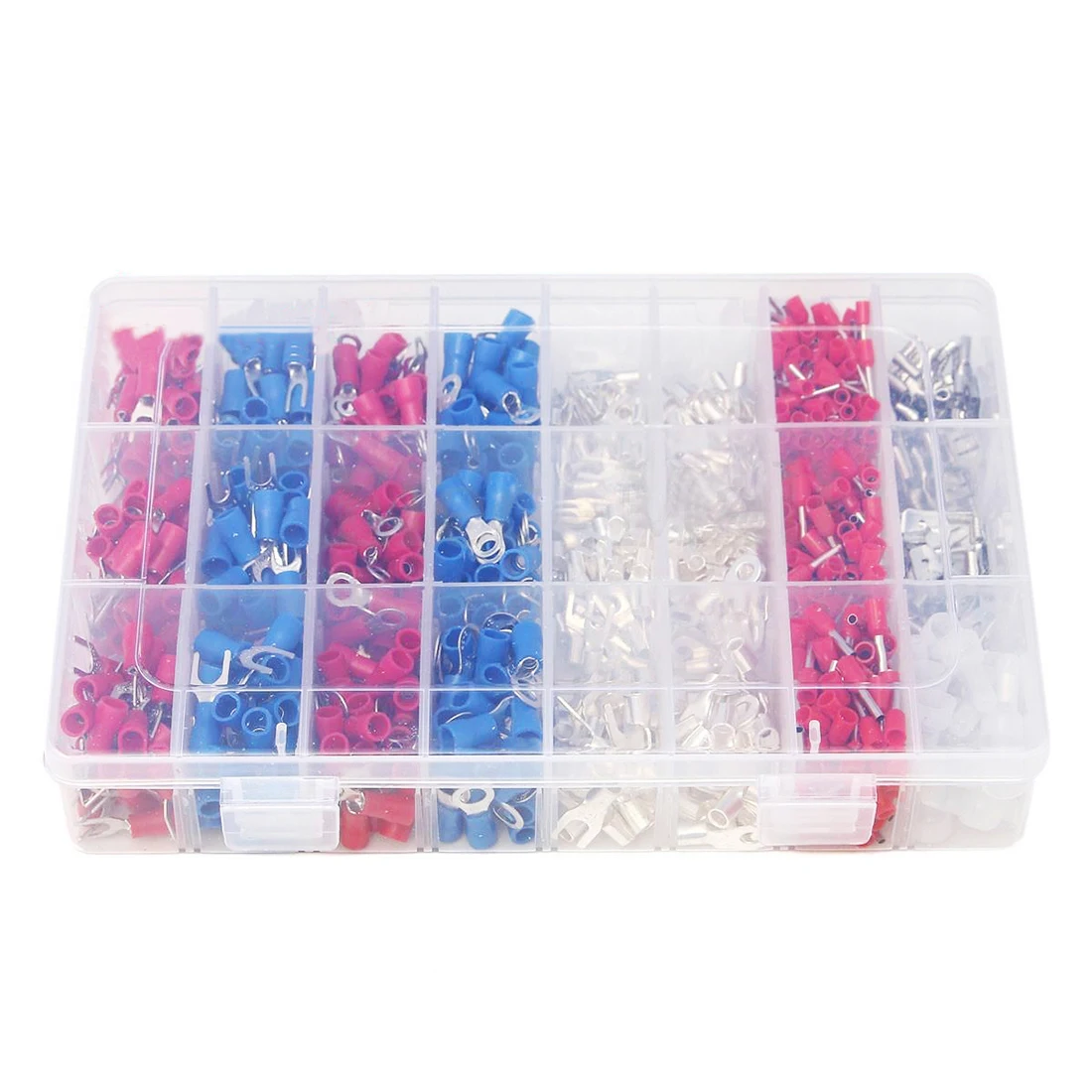 

LIXF-1000Pcs Female & Male Spade Insulated Connectors Crimp Electrical Wire Terminal