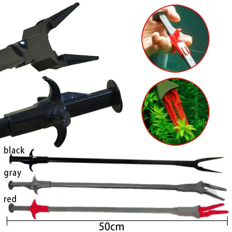 

1pcs 50CM Aquarium Algae Seaweed Plants Clamp Clip Fish Tank Cleaning Tool Pinchers Aquarium Cleaning Clamp Fish Tank Supply
