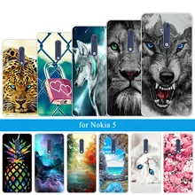 Чехол для телефона Nokia 6 1 7,1 2 3 TA-1054 силиконовый мягкий чехол с волком для Nokia 5 2,1 3 3,1 Plus полный защитный чехол