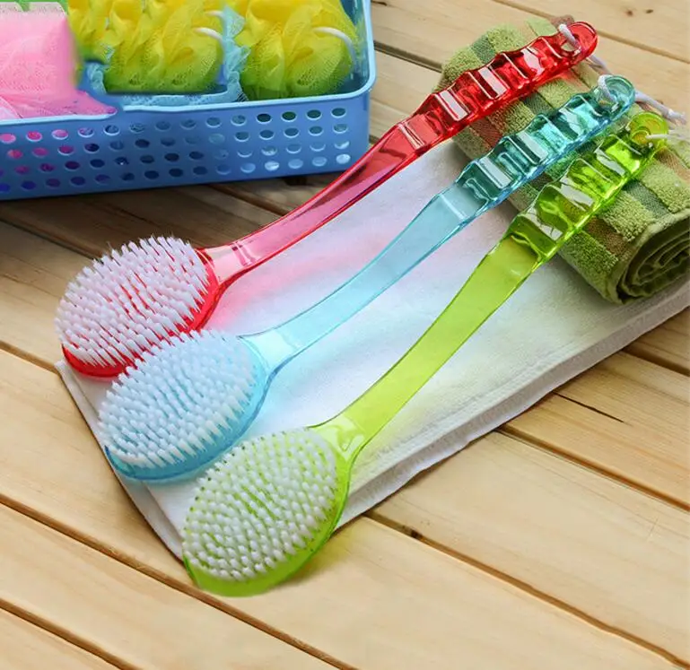 Bath Brush Long Handle Exfoliating Back Brush Body Scrubber Shower Bath