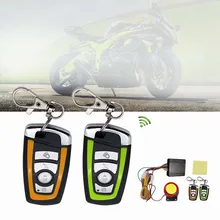 Универсальная Двусторонняя мотоциклетная сигнализация для скутера, противоугонная охранная сигнализация с двигателем, пульт дистанционного управления, брелок