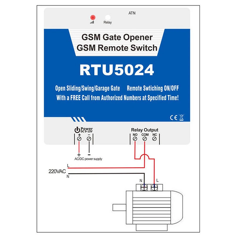 

Newly RTU5024 Gate Opener Relay Switch Phone Wireless Door Access Remote Control