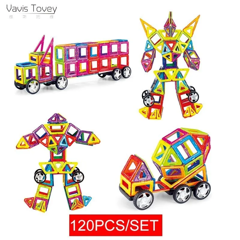 Vavis Tovey Building Blocks Educational Kit Tiles For Kids Magnetic Construction Toy Set 3D Big Size | Игрушки и хобби