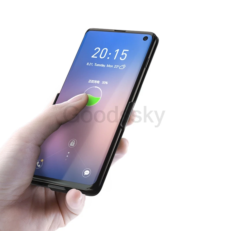 Чехол для аккумулятора для samsung Galaxy S10 S10E S10 Plus, чехол для зарядного устройства, тонкий ударопрочный расширенный внешний аккумулятор, чехол для USB 5000ma