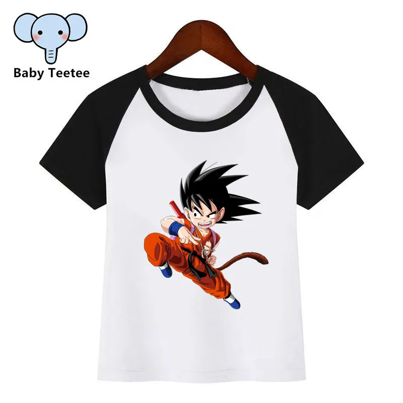 

Children New Cartoon Dragon Ball Z Goku Japanese Anime Print Children T-shirt Baby Kids Funny Clothes Children Summer T-shirt