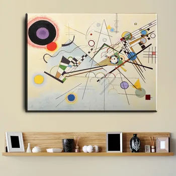 

xdr595 Wassily Kandinsky Oil Painting Classic Art Wall Poster And Sticker Print Waterproof Canvas Fabric art Wall Decor Unframed