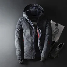 Высококачественная Мужская куртка на белом утином пуху, Теплая мужская зимняя парка с капюшоном, Толстые мужские куртки, пуховик Casaco Masculino