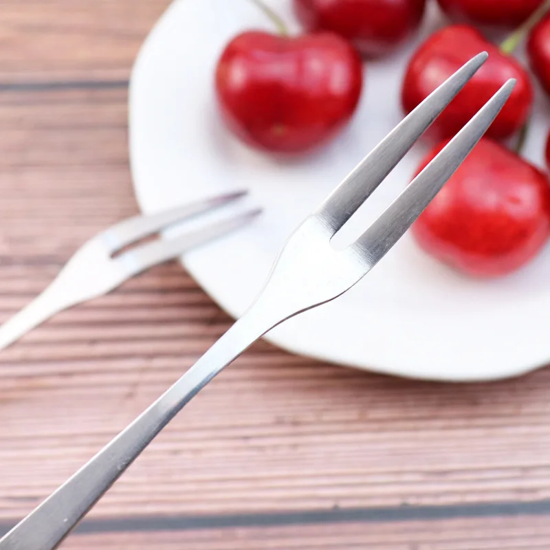 

20pcs/set Stainless Steel Food Picks Fruit Fork For Kids Wrench Fork Spoon Dinner Fruit Dessert Forks Tools Tableware Cutlery