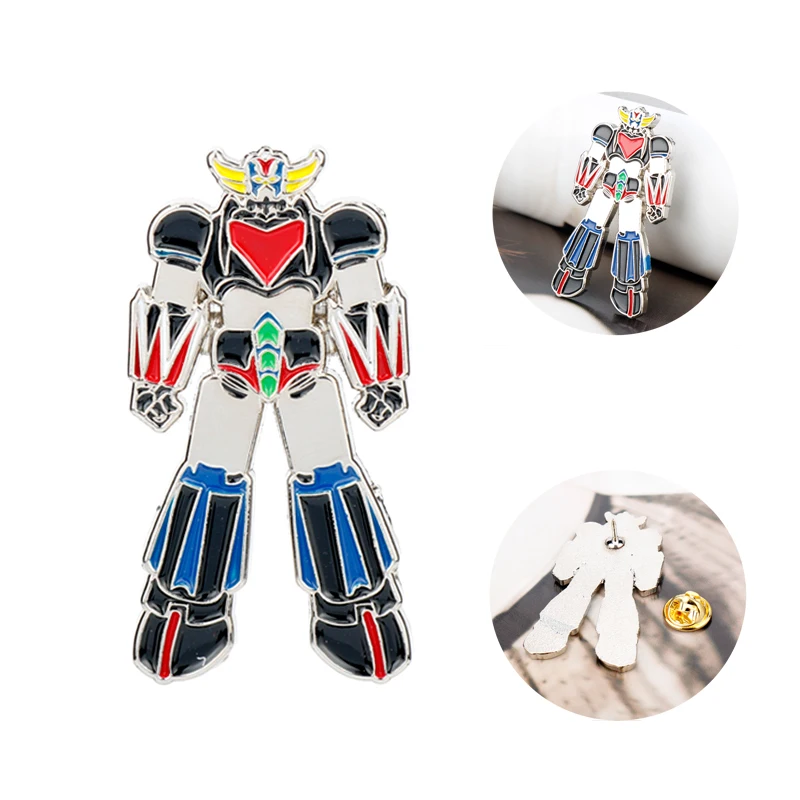 

UFO Grendizer Robot Enamel Pins Brooches for Women Men Children Accessories Collar Lapel Pin Anime Collections Jewelry Brooch