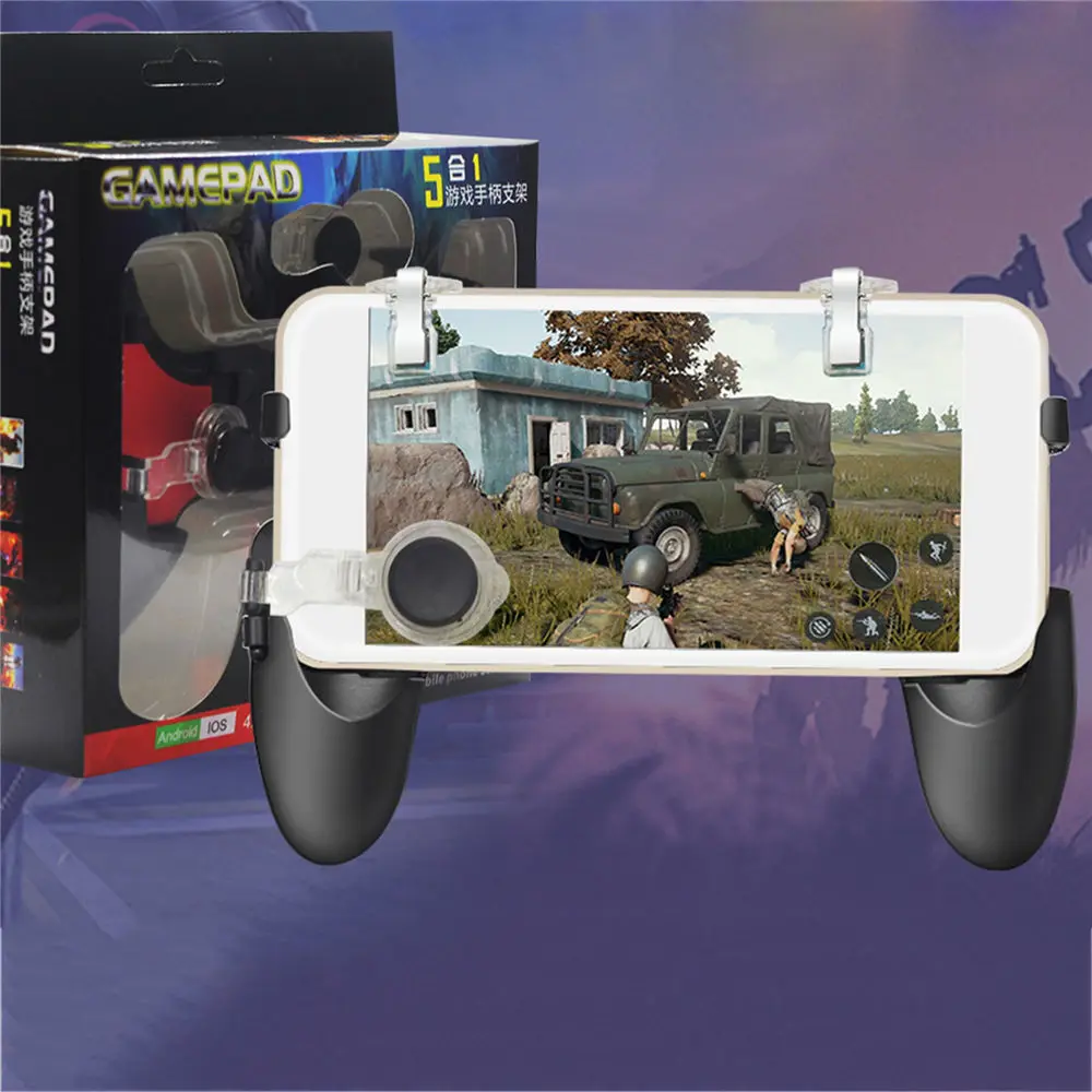  Mobile Phone Game Controller Gamepad Handle Moving Joystick and Fire Trigger for smartphone Games L