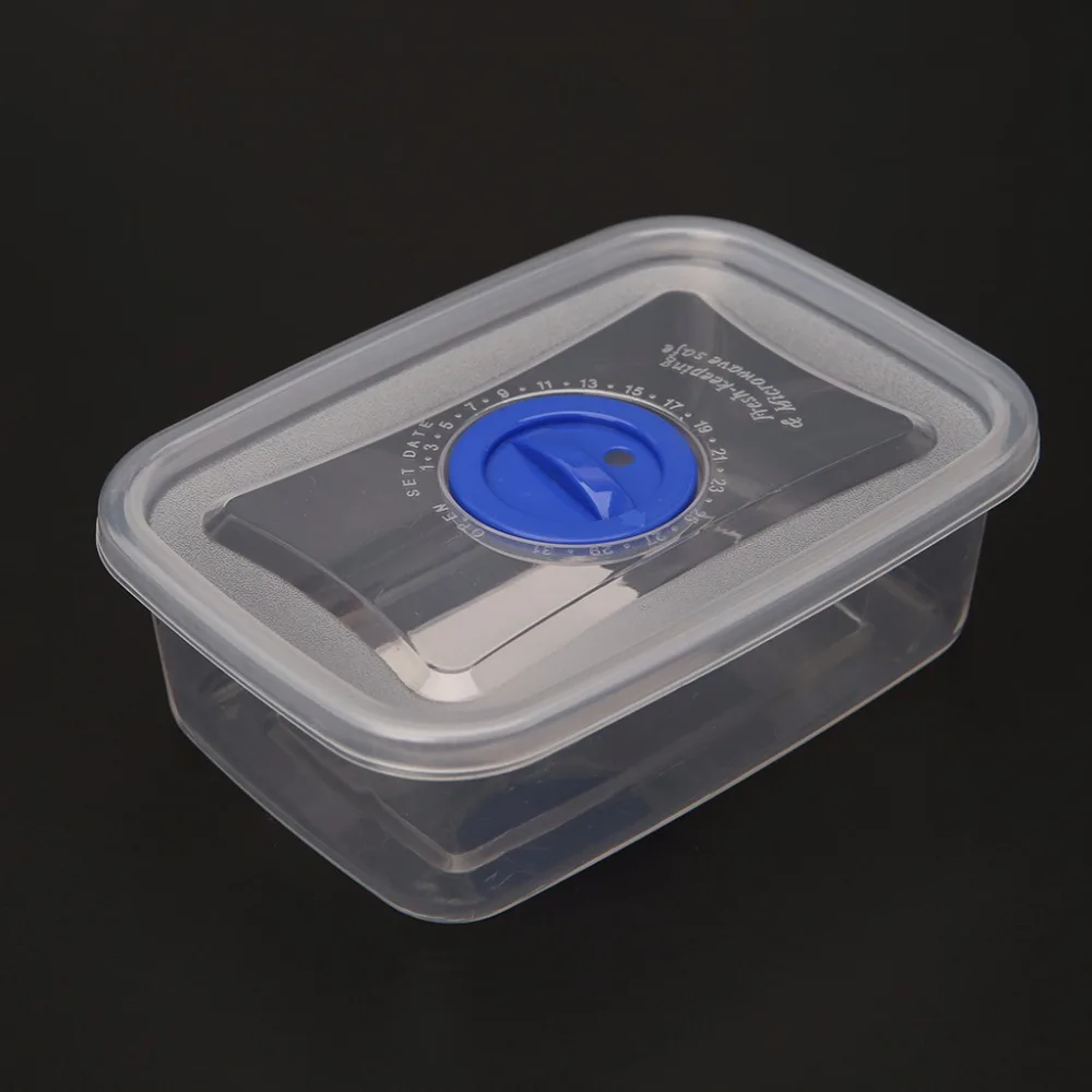 1PC 200/500/1100/1800ml Plastic Clear Reusable Food Storage Container