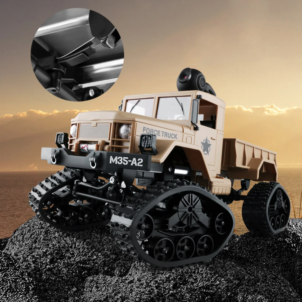 

WPL 4WD 1/16 Remote Control Military Truck Replaceable Wheel Drive Off-Road RC Climbing Car Christmas Gift Toy