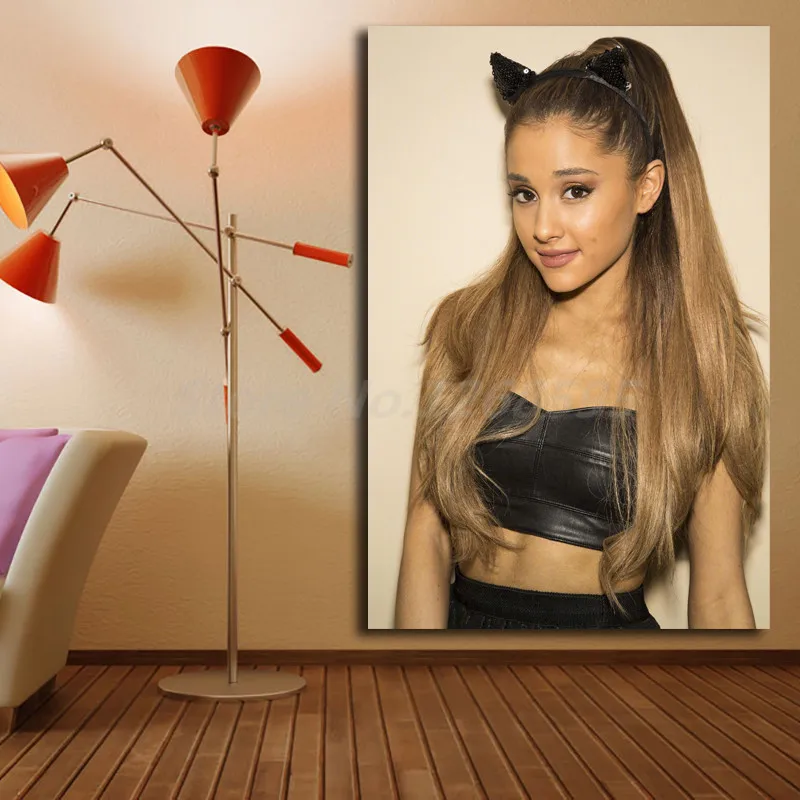 

Ariana Grande Cat Ears Headband Wall Art Canvas Posters Prints Painting Wall Pictures For Modern Office Living Room Home Decor