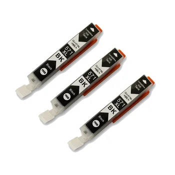 

3X CLI-571 Small Black Full Ink Cartridge for Canon Pixma TS6050 TS6051 TS6052 TS5050 TS5051 TS5053 TS5055 MG6852 MG6853 MG6852