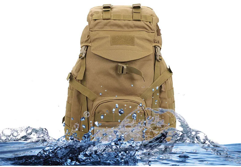 Molle 60L походный рюкзак, тактический военный рюкзак, большой водонепроницаемый рюкзак, камуфляжная походная сумка на плечо