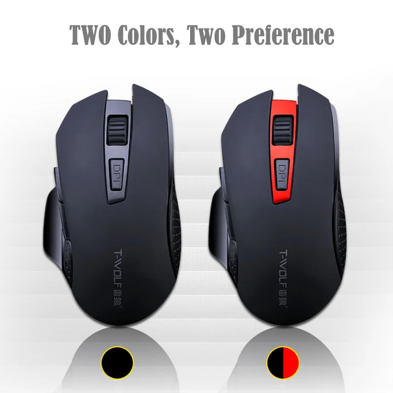 T-WOLF Q11 Mute Wireless Gaming Mouse 2400 DPI  (4)