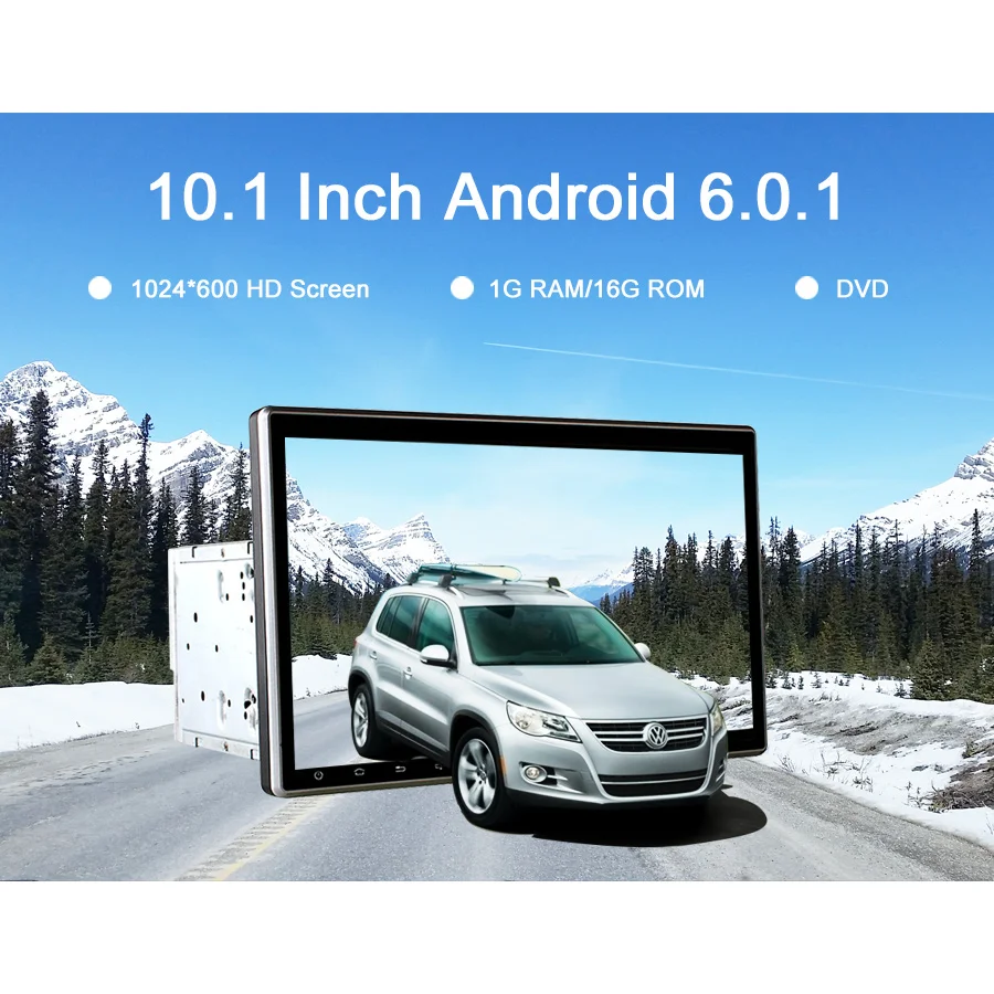 Topsource 10 1 &quot2 Дин радио плеер Android 6.0.1 Универсальный Авто 1024*600 gps Мультимедиа Аудио