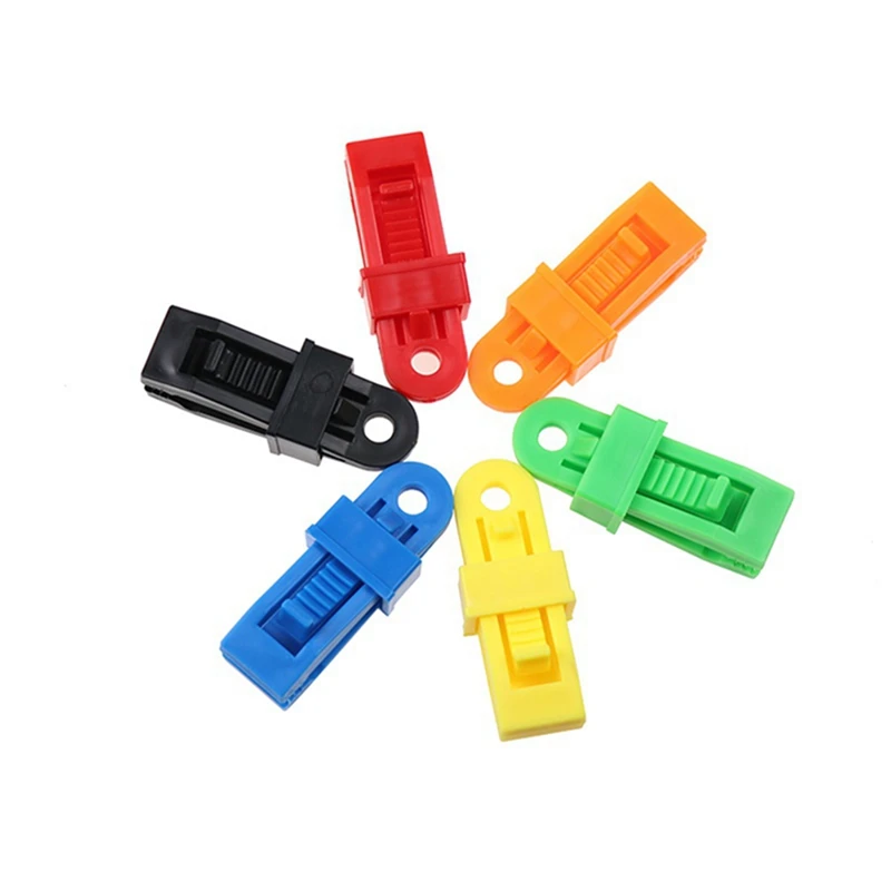 

random color Outdoor camping wind rope buckle Tent canopy clip windproof fixed clip multi-function rope buckle