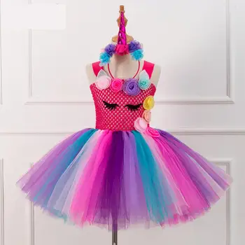 

Carters Special Offer New Arrival Silk Microfiber Ankle-length Vestidos Mujer Children's Princess Dress Girls Tutu Unicorn Cloth
