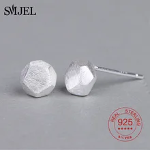 SMJEL, 925 пробы, серебряные Простые геометрические серьги, милый маленький молоток, женские серьги-гвоздики, для женщин, подарок, Стерлинговое Серебро, ювелирное изделие
