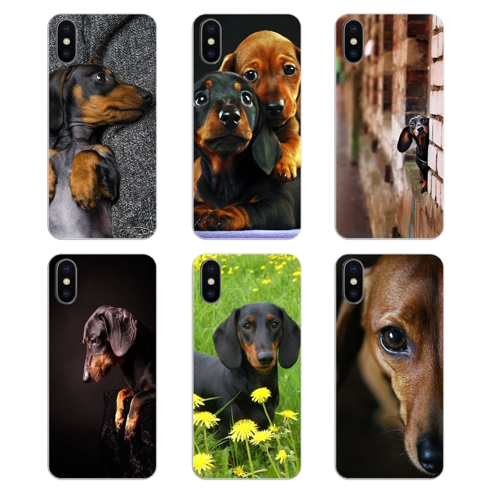 

For iPod Touch iPhone 4 4S 5 5S 5C SE 6 6S 7 8 X XR XS Plus MAX Dachshund Teckel Dackel Dog Soft Transparent Shell Covers