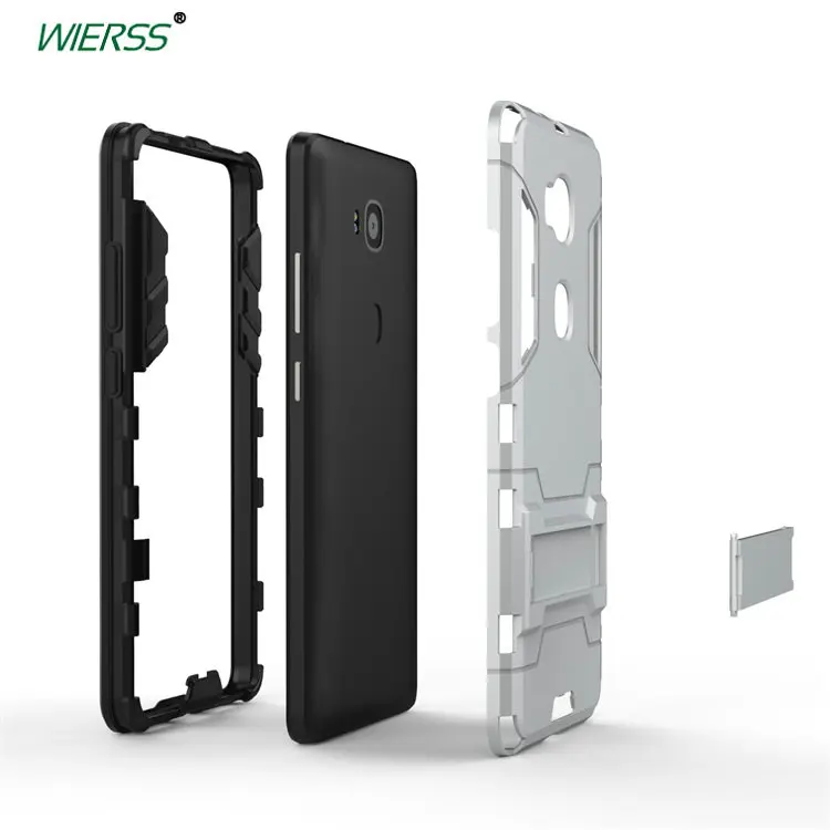3D ударопрочный Твердый чехол с подставкой для Huawei Ascend G8 (GX8/G7 PLUS/maimang 4 D199) TIT AL00