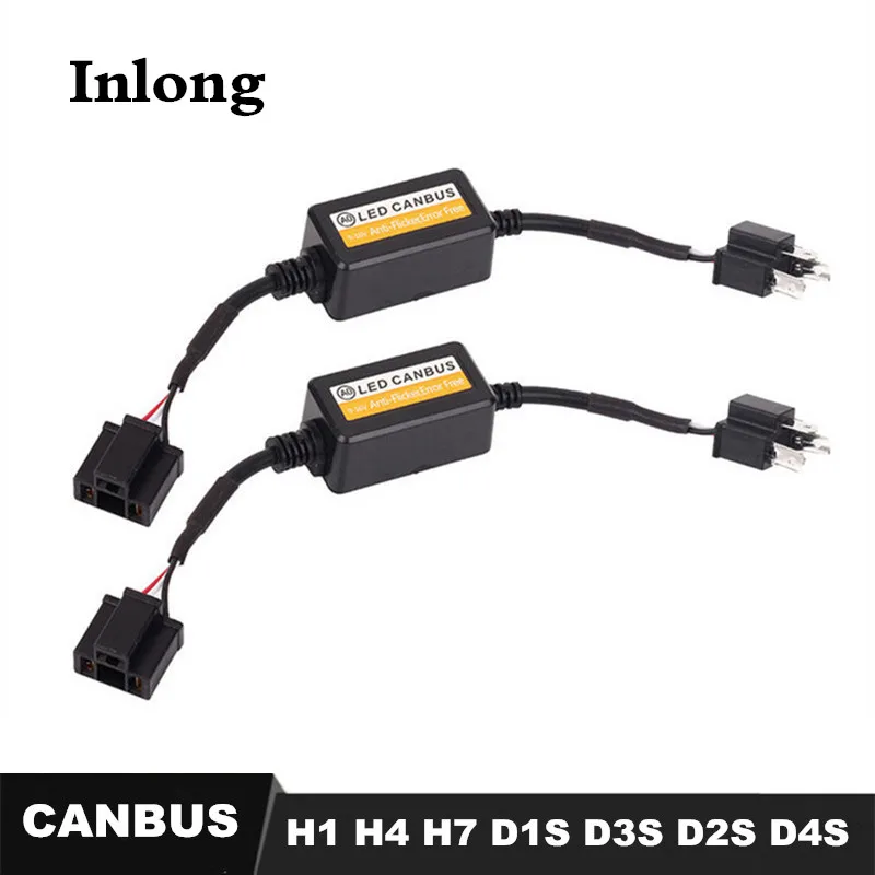 

Inlong Error Free Canbus Decorder For H11 LED Headlight For Car SUV Led Car Bulb Fog Lamps Can-Bus H1 H4 H7 9005 9006 D1S D2S