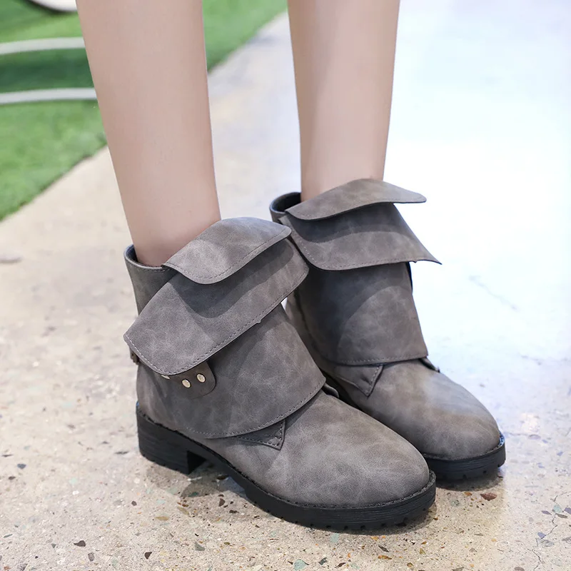 

Tangnest 2018 New Women Ankle Boots Comfortable Short Boots Autumn Spring Platform Shoes Woman Plus Size 35-43 XWX6906