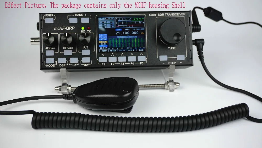 

Aluminum Case for mcHF SDR Radio UI RF V0.5 V0.6 + shield board +speaker+handle