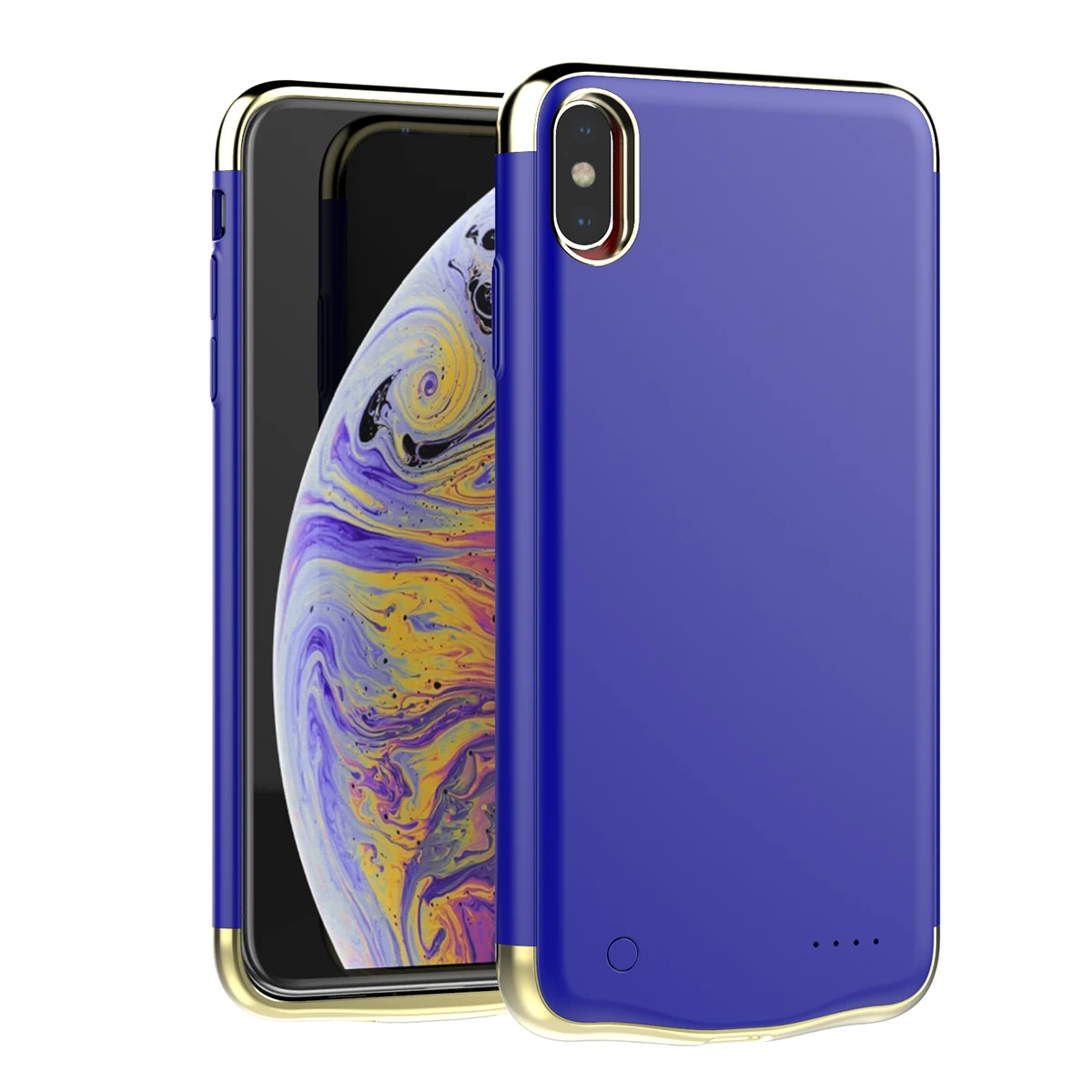 Для iPhone Xr/Xs Max 6000 мАч зарядное устройство чехол для телефона тонкий портативный внешний аккумулятор внешнее зарядное устройство защитный чехол для телефона