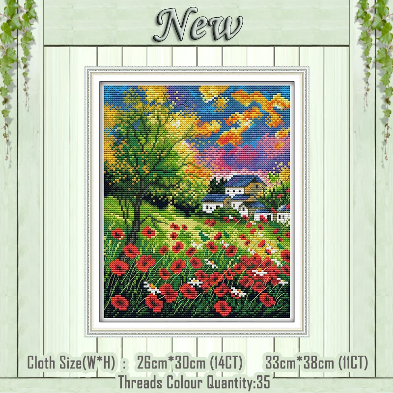 

Beautiful Flowers decor painting NKF counted printed on the canvas DMC 11CT 14CT kits DIY Cross Stitch embroidery needlework Set