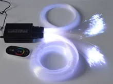 20 Вт двуглавый экспорт RGB из светодиодов пластик потолка оптического освещения волокна 1 мм ( 250 шт. * 3 м ) гибкая волоконно-оптического DIY огни