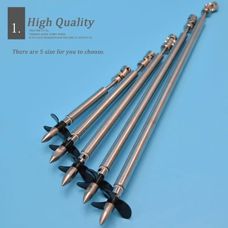 Model Boat Stainless steel 4mm Ship Shaft Drive Shaft with 3 Blades