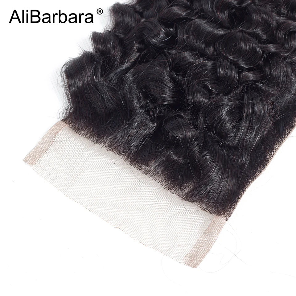AliBarbara Hair Afro Kinky Curly Malaysian Human Hair Bundles with Closure Free part 4X4 Swiss Lace 1B Remy Hair Weave Extension AliBarbara Hair Afro Kinky Curly Malaysian Human Hair Bundles with Closure Free part 4X4 Swiss Lace 1B Remy Hair Weave Extension