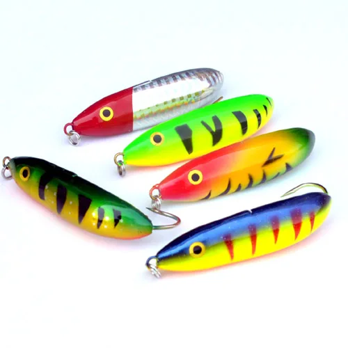 

5Pcs Spoon Lure Minnow Saltwater Anti-hitch Crankbait Snapper Hard Bait Wobblers RealSkin Painting Fishing Lure