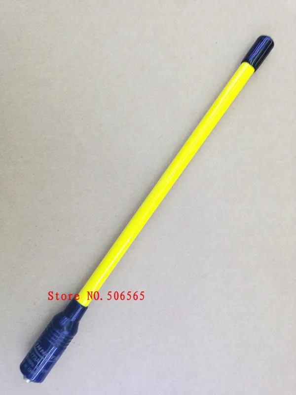 KINNOTA Yellow Color NA773A UHF VHF Dual Band Fiber Glass antenna Sma Female for Kenwood Baofeng PUXING Walkie Talkie | Мобильные