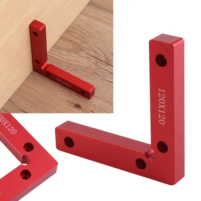 

Aluminum Alloy 90 Degree Positioning Squares L Shape Corner Clamp Wood Metal Welding Fixing Tool Wooden Tools