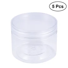5 шт. Герметичные банки нетоксичные пластиковые безопасные Пустые контейнеры для хранения бутылок для пищевых продуктов ароматизированный чай крем