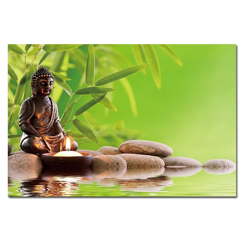 Cuadros Zen buda Pintura De La Lona Wall Art Pictures On The Wall SIN Marco Decoración Del Hogar Foto Cartel de la Lona Barato