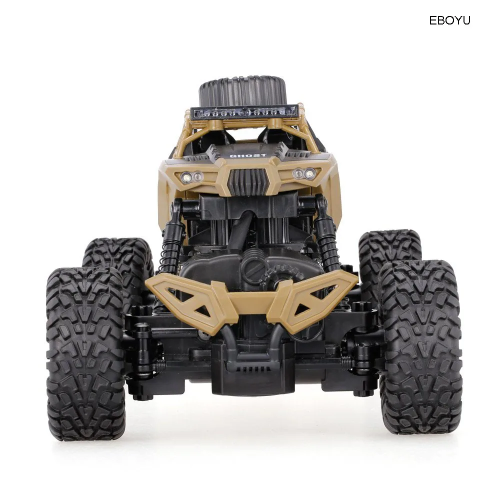 EBOYU CRAZON 171601B 1:16 RC Автомобиль 2,4G 4WD двойное рулевое управление водонепроницаемый Рок RC Гусеничный внедорожник RTR для детей подарок